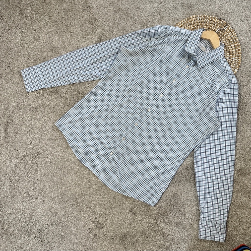 Mizzen+Main Men’s Performance Lightweight Leeward Dress Shirt Longsleeve Blue L - Picture 2 of 16